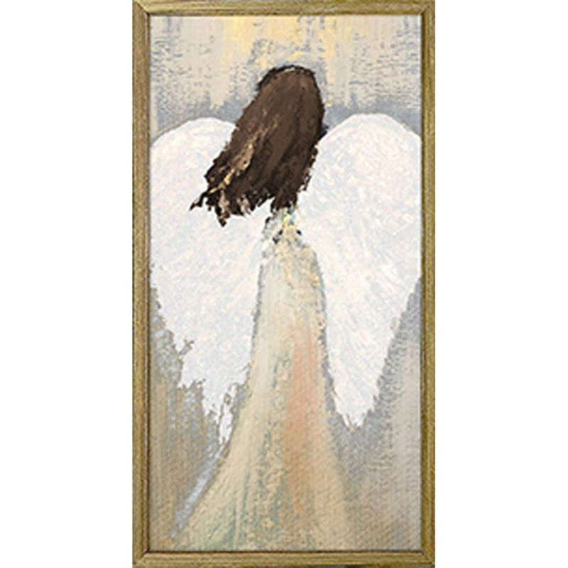 Angel Brunette, Embellished Mini Framed Canvas