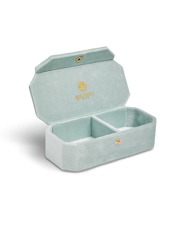 Velvet Jewelry Box - Sea Foam