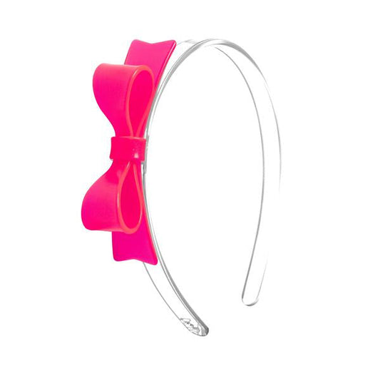 Acrylic Headband - Pink Neon