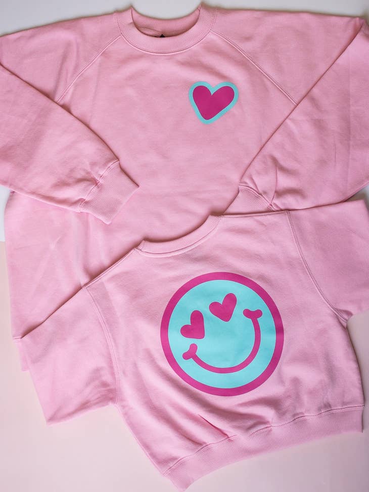 XOXO Kids | Bubblegum Heart Eyes Sweatshirt