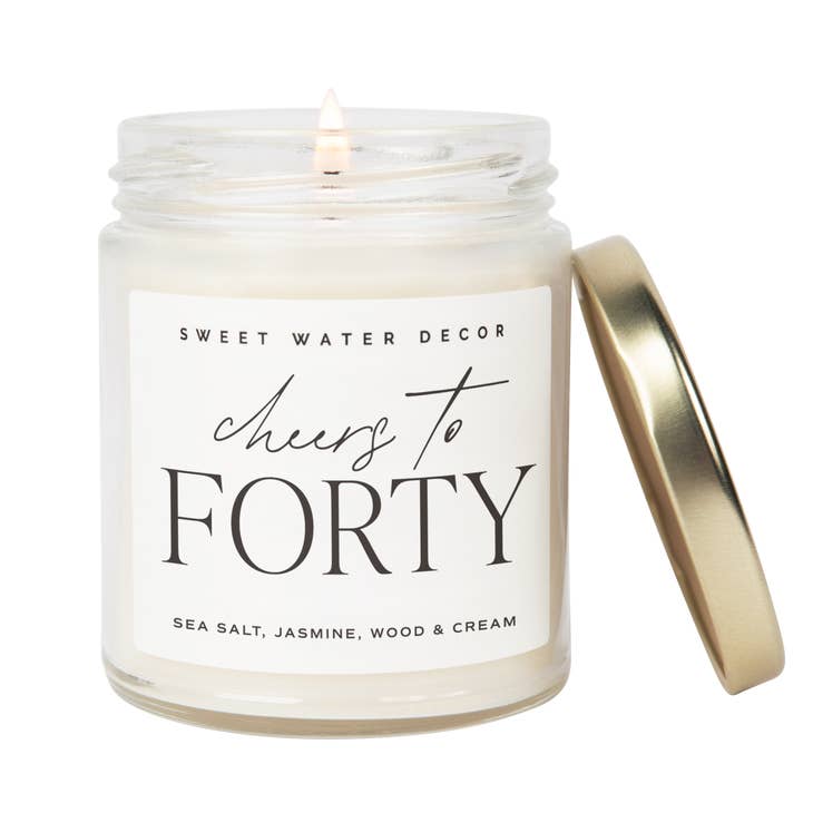 Cheers To Forty 9 oz Soy Candle