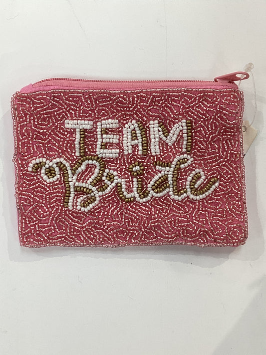 Team Bride Beaded Clutch