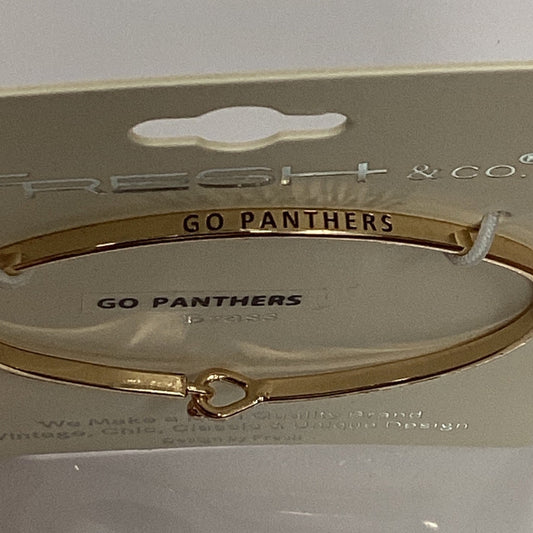 Gold Go Panthers Bracelet