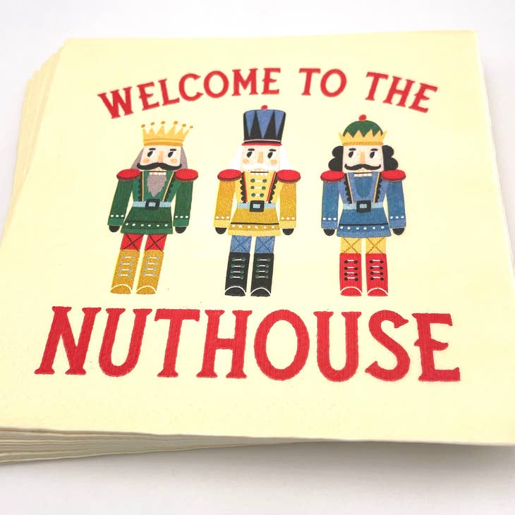 Cocktail Napkins | Welcome To the Nuthouse