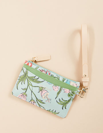Slim Card Coinpurse - Hampton Floral Block Print