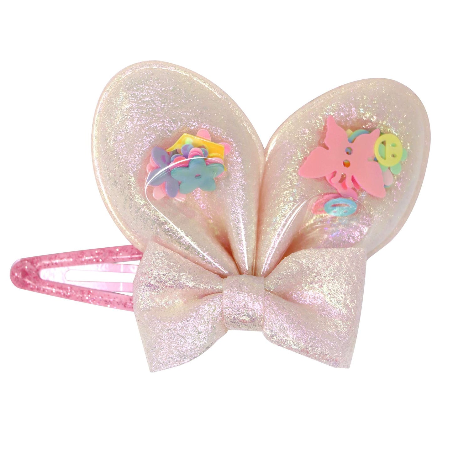 Easter Fun Holographic Glitter Hair Clips