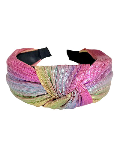 Multi Color Knotted Headband - Lavender/Multi