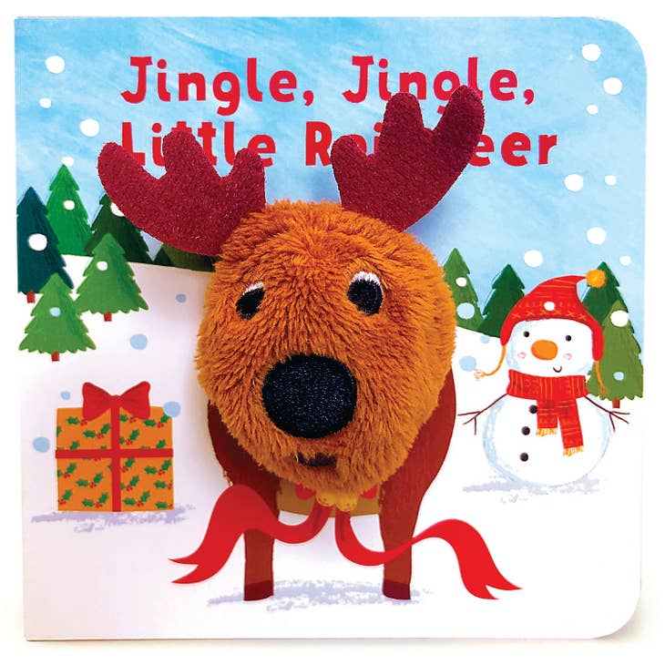 Finger Puppet Board Book | Jingle, Jingle, Little Reindeer