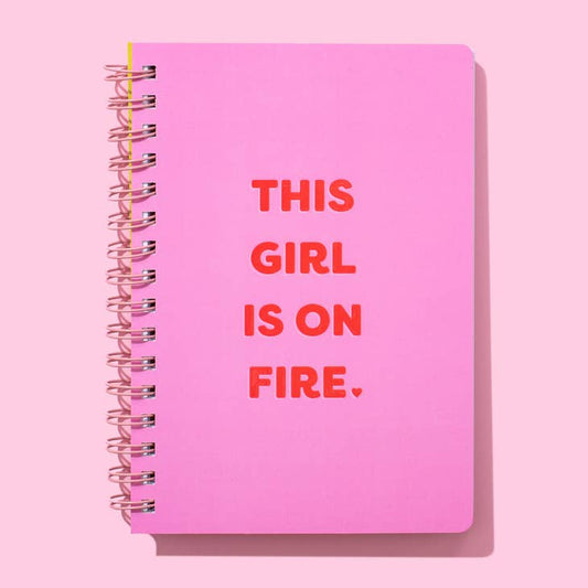 Spiral Notebook - This Girl is on Fire