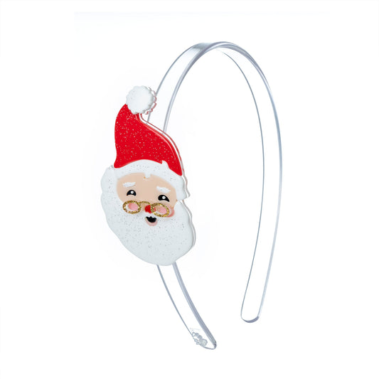 Acrylic Headband - Cheerful Santa