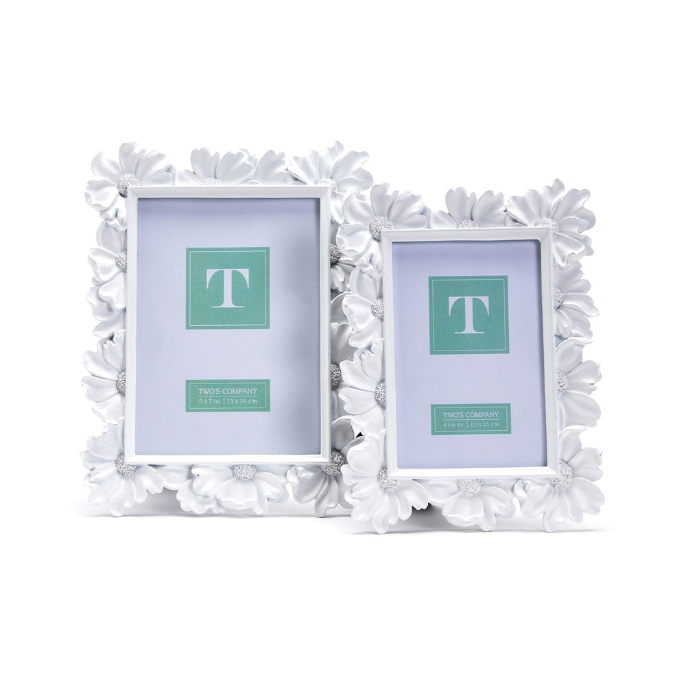 White Daisy Photo Frame