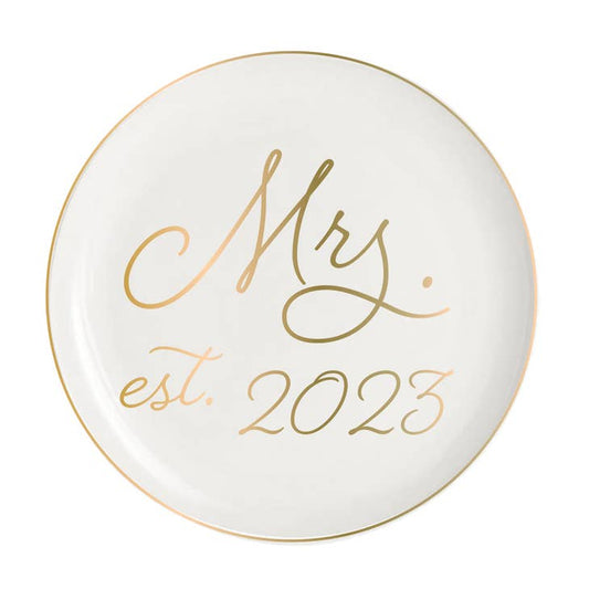 Trinket Dish | Mrs. Est. 2023 Circle