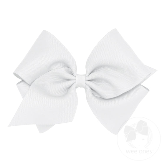 Classic | White Grosgrain Bow