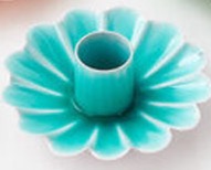 Scalloped Candleholder Metal 4" (Assorted Colors)