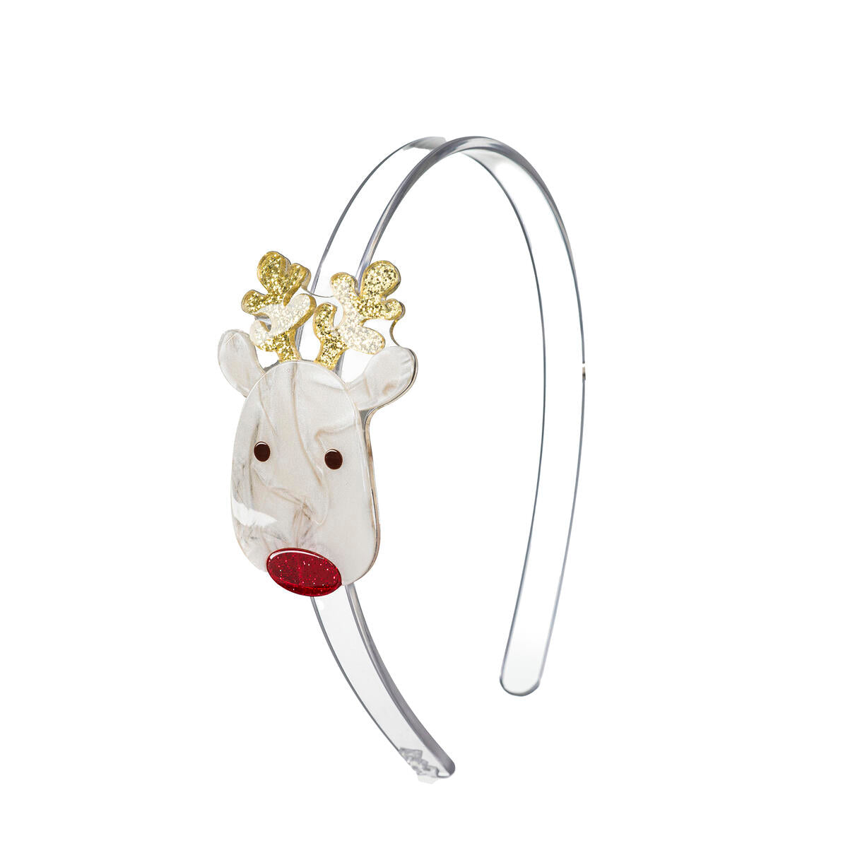 Acrylic Headband - Reindeer Pearlized Cream