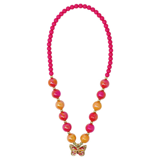 Vibrant Butterfly Necklace