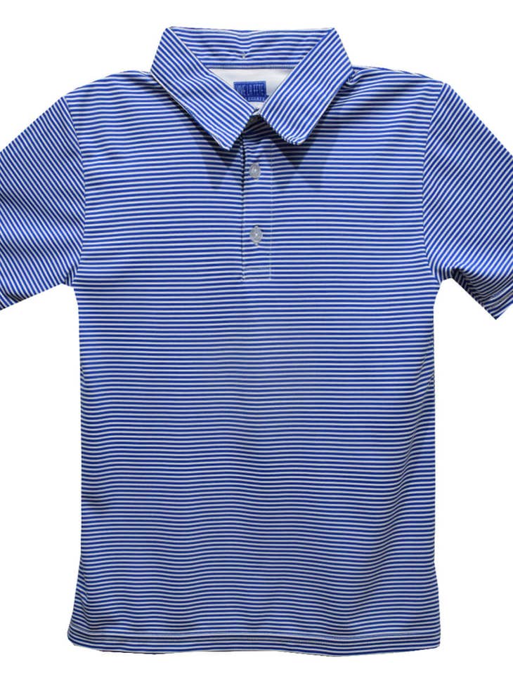 Royal Fly Knit Pencil Stripe Short Sleeve Polo