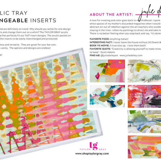 Acrylic Tray Inserts | Julie Dailey Collab