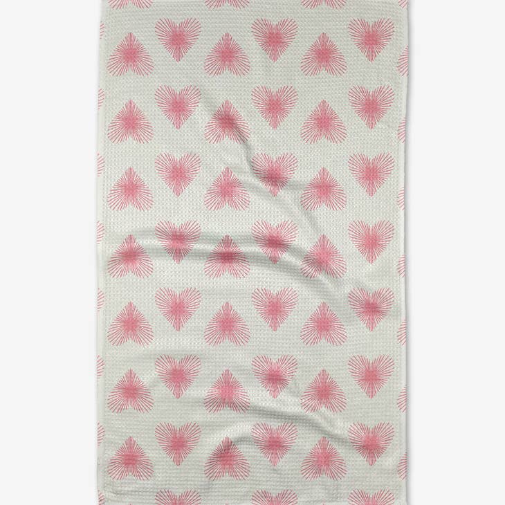 Tea Towel - Life Line Hearts