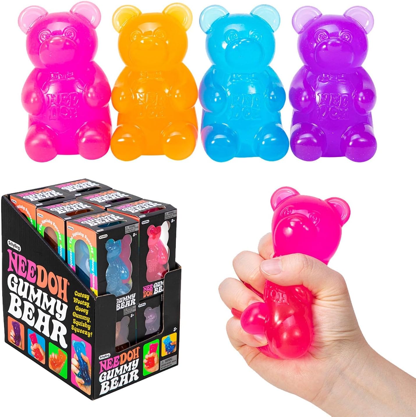 NeeDoh Gummy Bear (Assorted Colors)