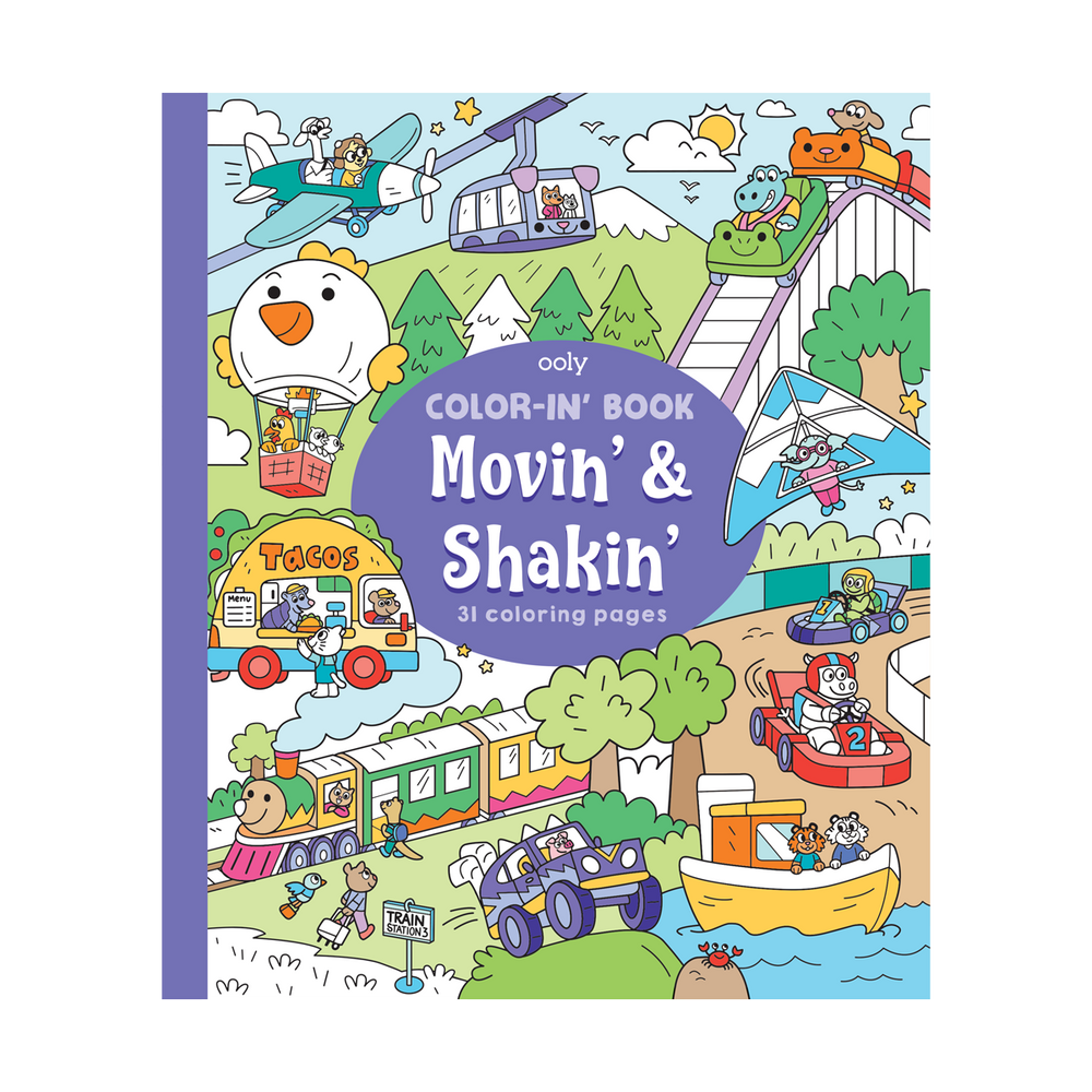 Color-in' Book | Movin' & Shakin'