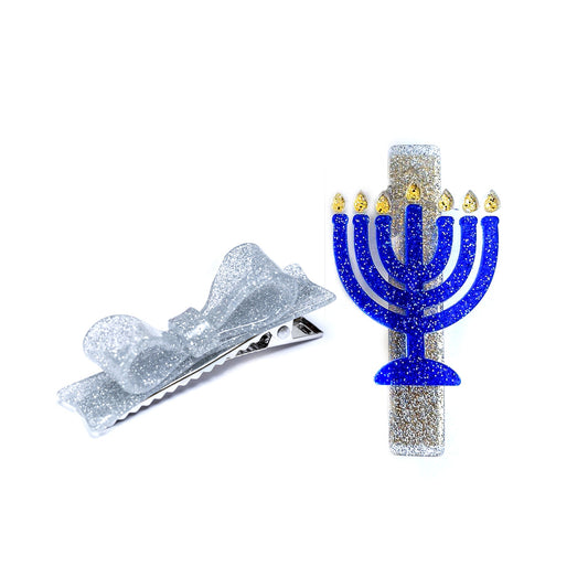 Alligator Clip - Menorah