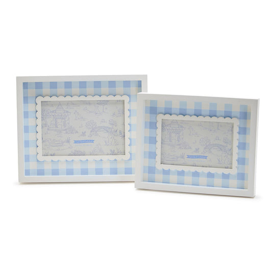 Blue Gingham Photo Frame - 4x6