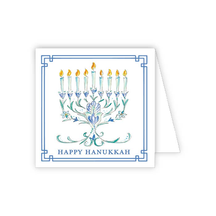 Enclosure Card - Happy Hanukkah Menora