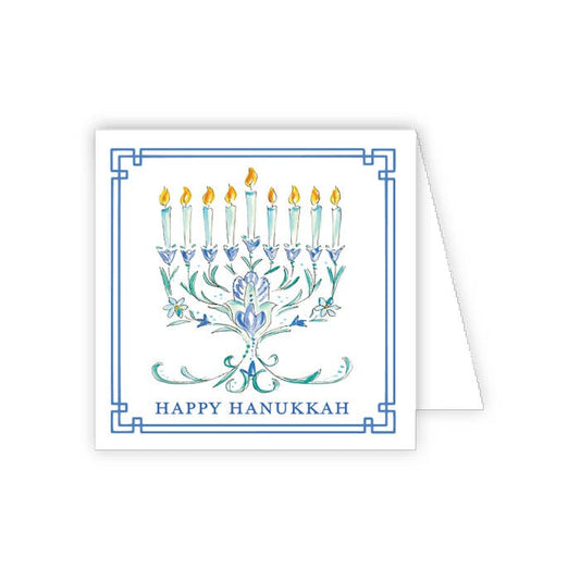 Enclosure Card - Happy Hanukkah Menora