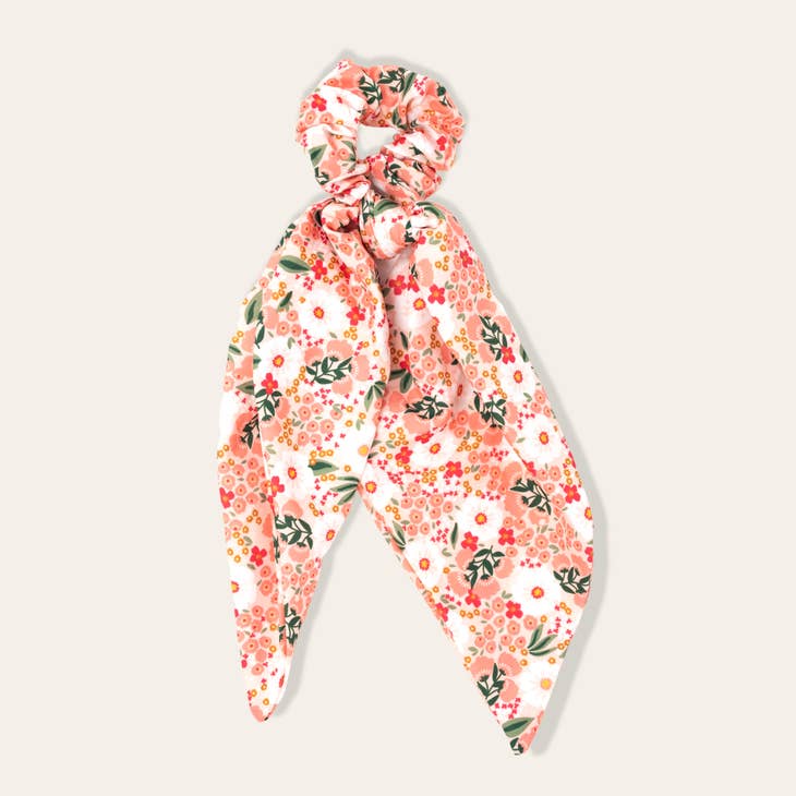 Floral Hair Scarf - Sweet Meadow Pink