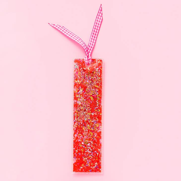 Bookmark - Red & Pink Confetti