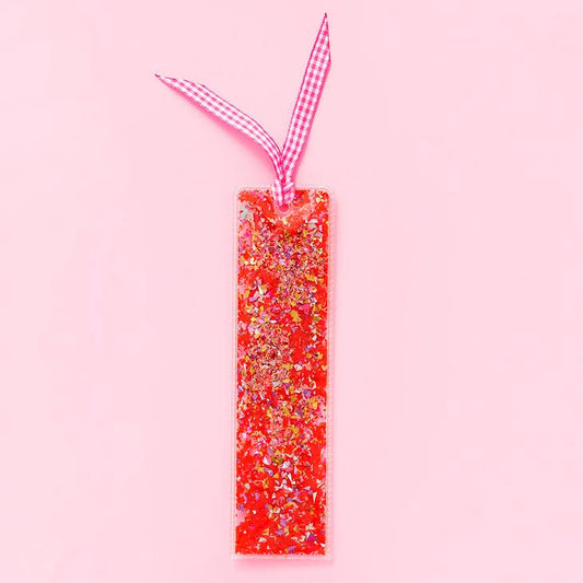 Bookmark - Red & Pink Confetti