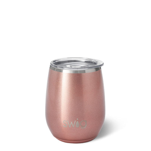 14oz Stemless Wine Cup | Rose Gold