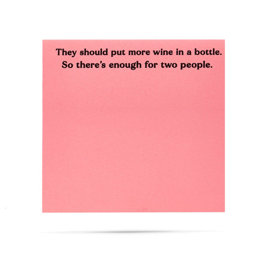 Sticky Notes - More Wine