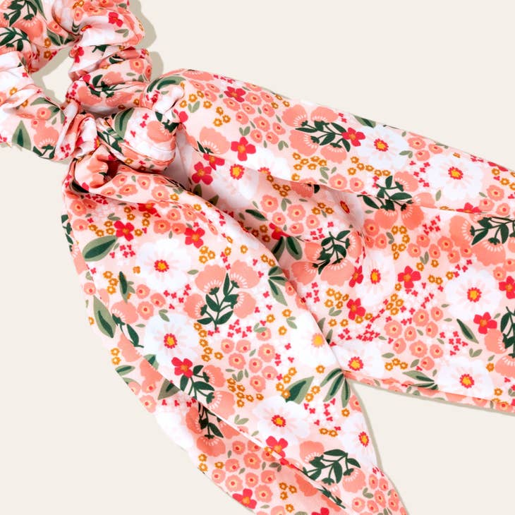 Floral Hair Scarf - Sweet Meadow Pink