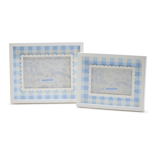 Blue Gingham Photo Frame - 5x7