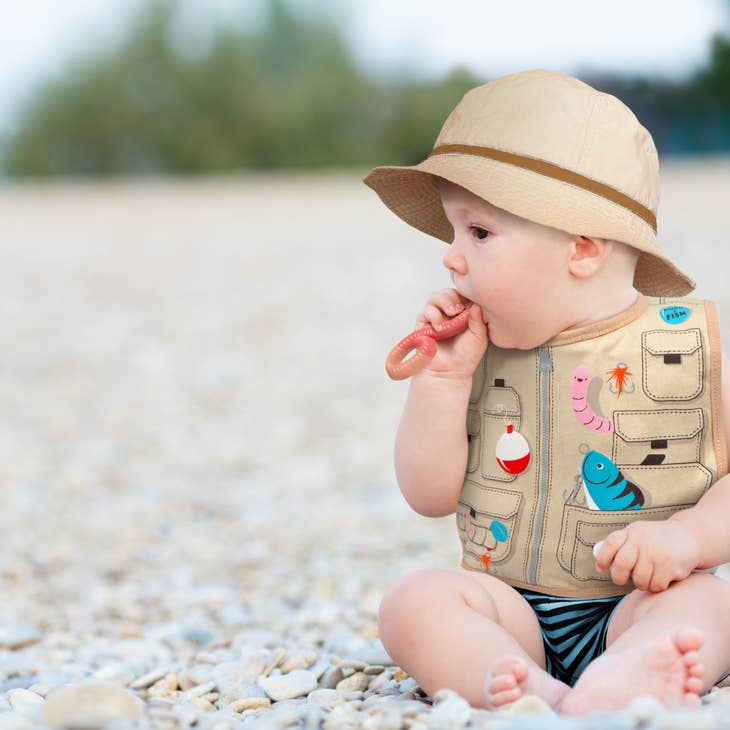 Bib & Teether Set - Fisherman