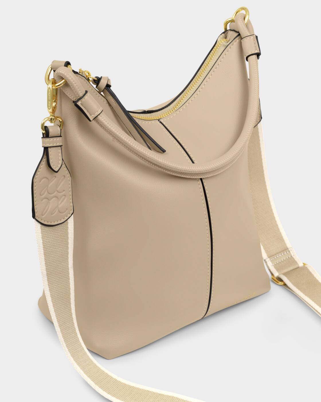 Hallie Satchel Bag | Light Taupe