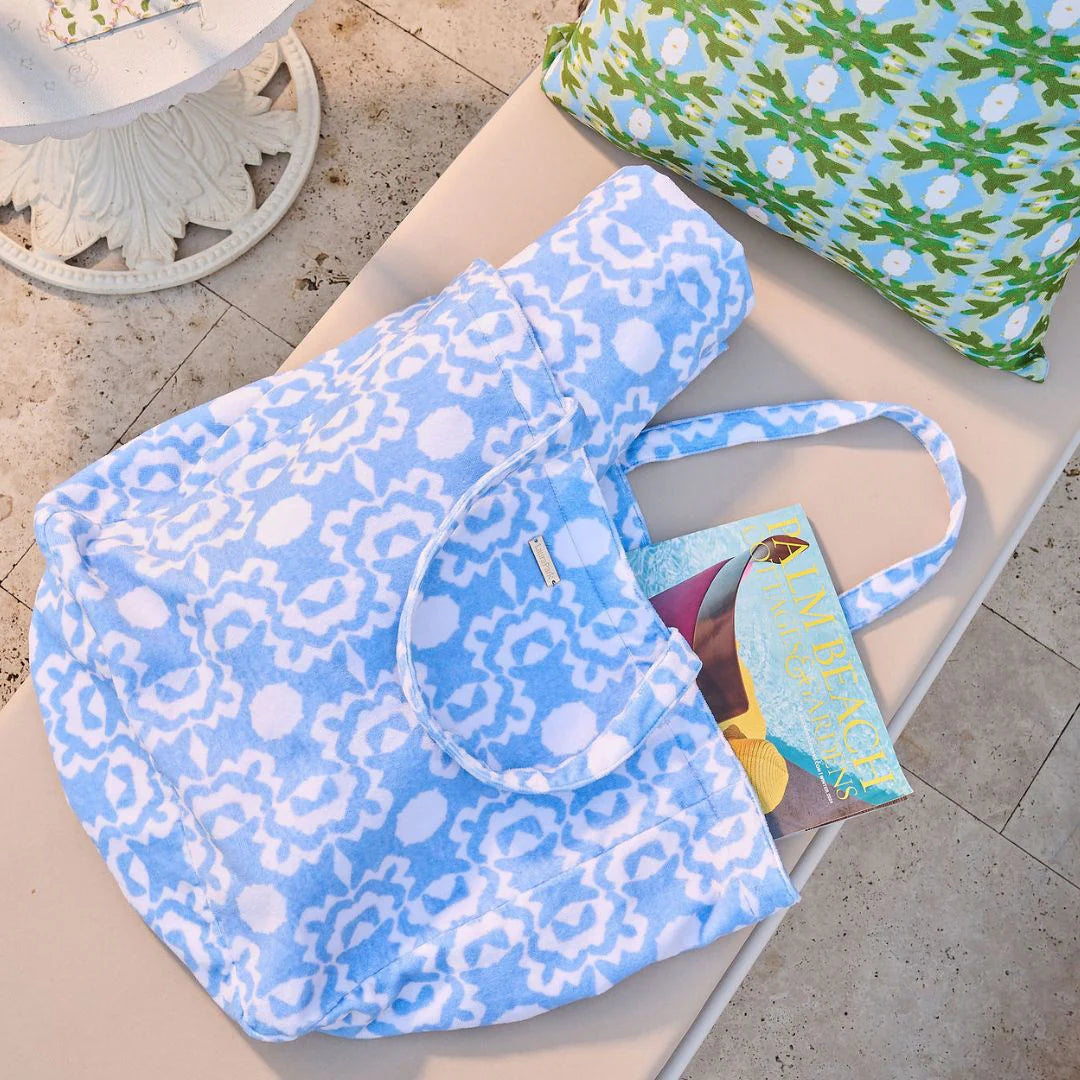 Terry Beach Tote | Aspen Chambray