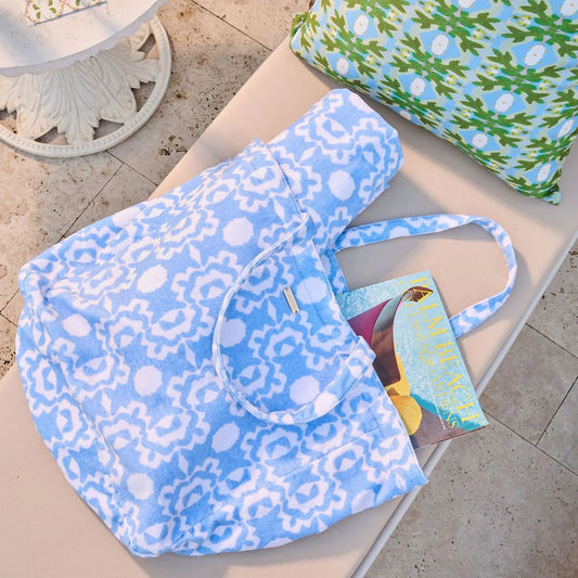 Terry Beach Tote | Aspen Chambray