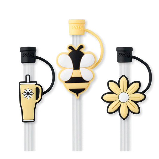 Straw Topper Set | Busy Bee
