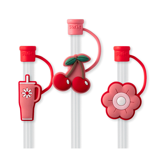 Straw Topper Set | Cherry Pie