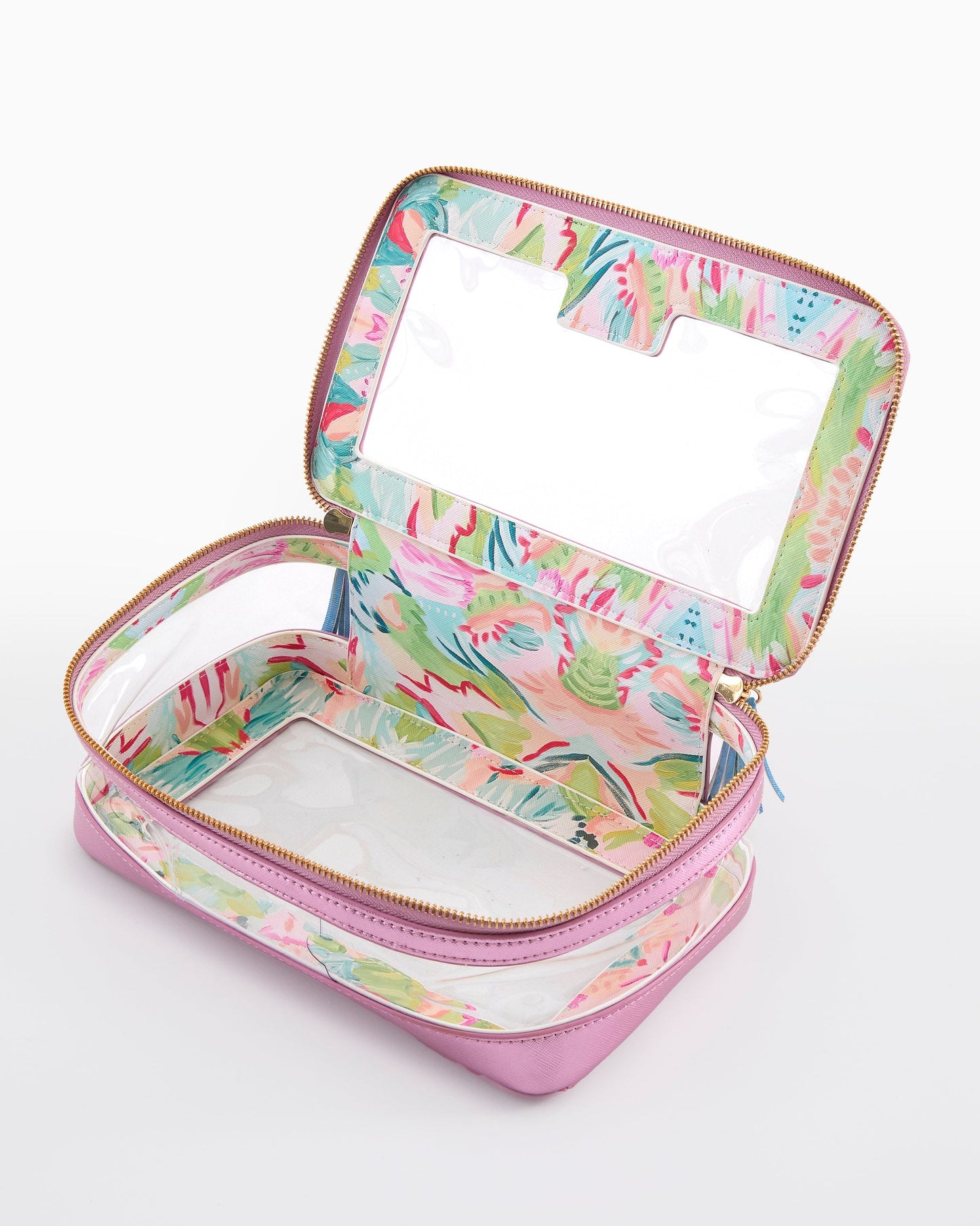 Tile Storage Bag | Metallic Light Pink