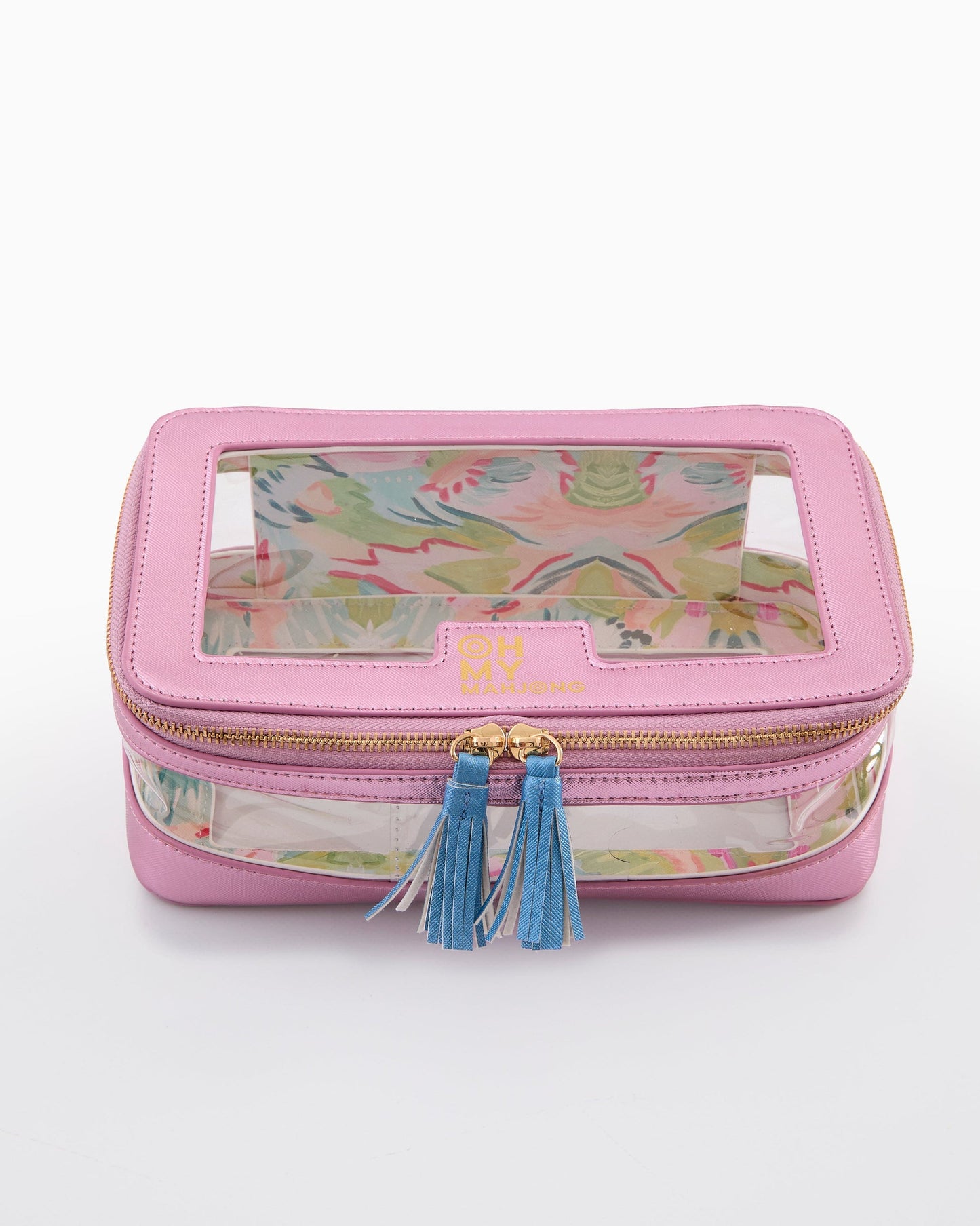 Tile Storage Bag | Metallic Light Pink