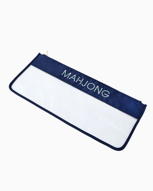Mahjong Bag | Navy Bamboo