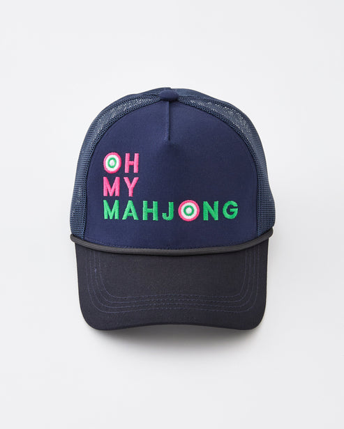Oh My Mahjong Hat | Navy