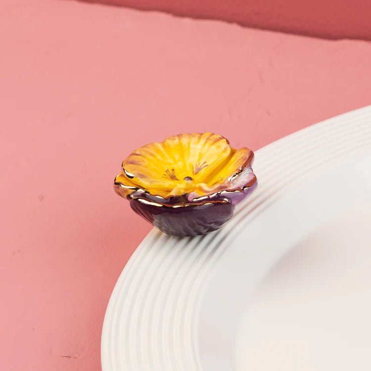 Nora Fleming Mini | Pansy Pop
