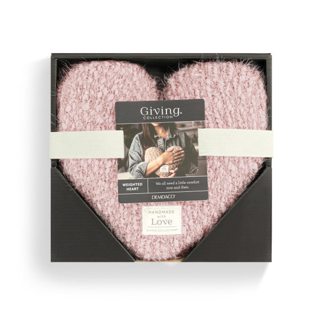 Giving Heart Weighted Pillow | Pink