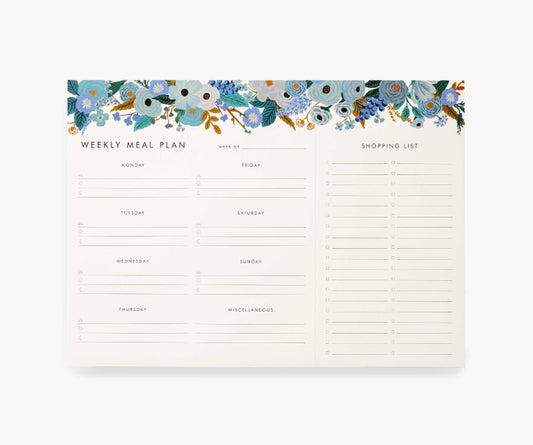 Garden Party Meal Planner Notepad