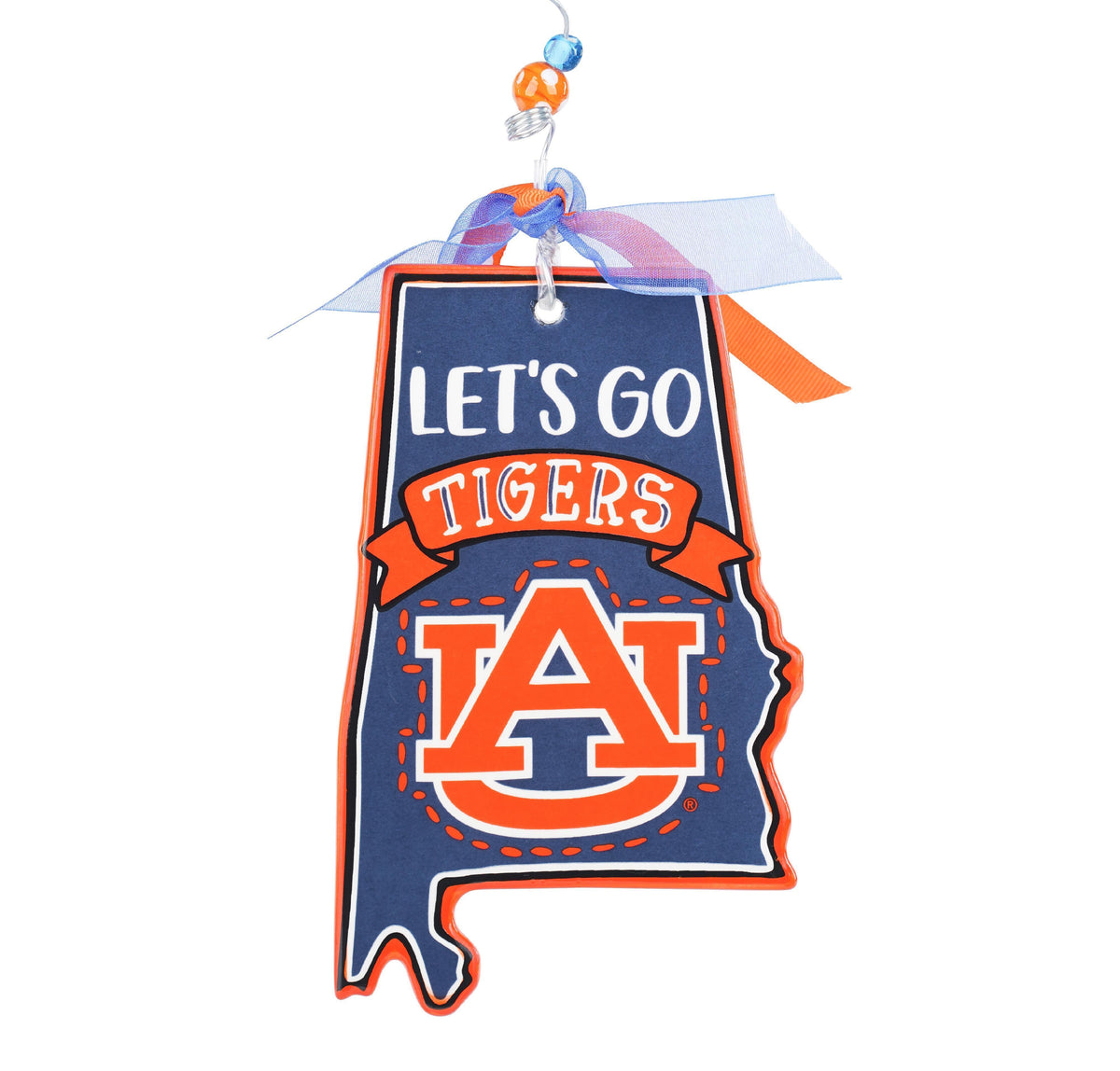 Flat Ornament | Let's Go Auburn
